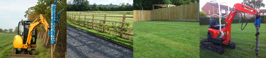 Fence Installation - Post and Rail fencing, domestic fencing,