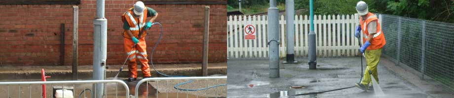 Cleaning of Footpaths, driveways and Car Parks - Power washing