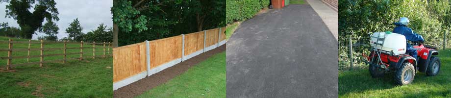 Groundwork's and Fence Installation - Post and Rail fencing, domestic fencing, tarmac driveway, weed spraying